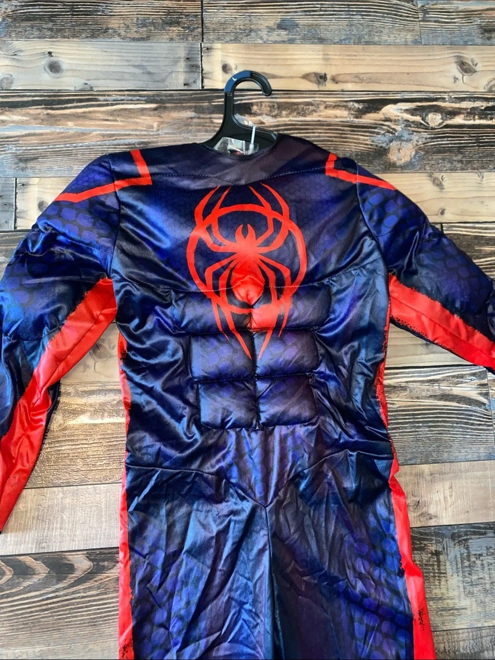 Deluxe Spiderman Miles Morale Muscle Chest Superhero Costume size L 10-12